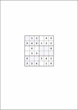 Sudoku 6x658