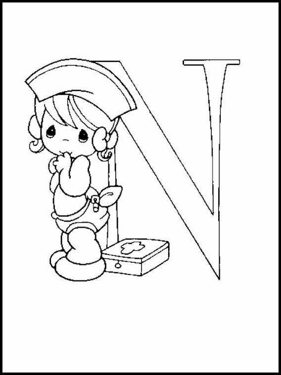 Alphabets avec des dessins d'enfants 102