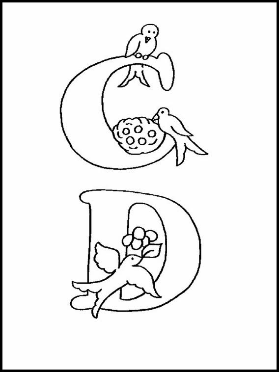 Alphabets avec des dessins d'enfants 231
