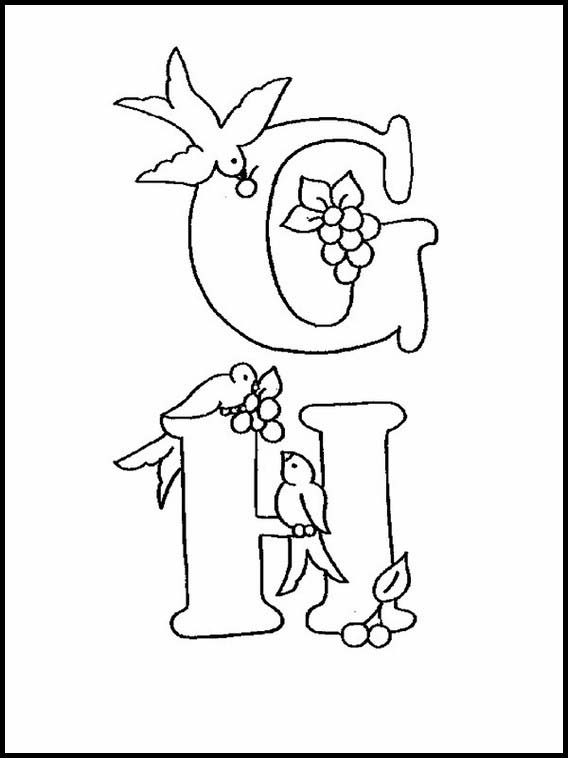 Alphabets avec des dessins d'enfants 232