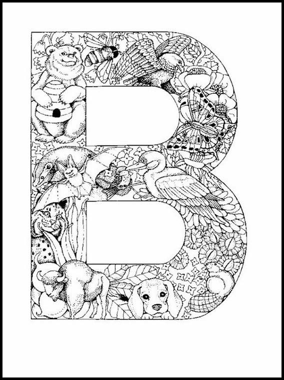 Alphabets avec des dessins d'enfants 35