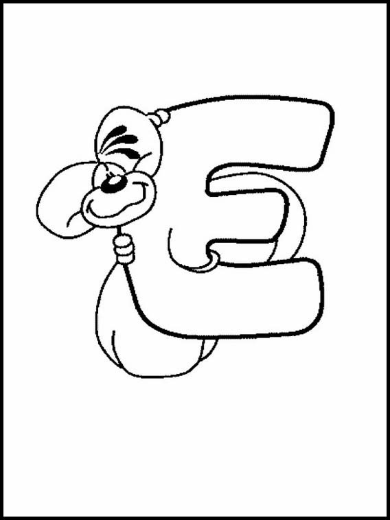 Alphabets avec des dessins d'enfants 65
