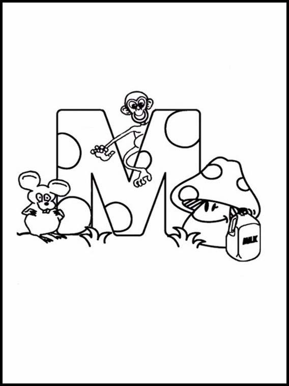 Alphabets avec des dessins d'enfants 72
