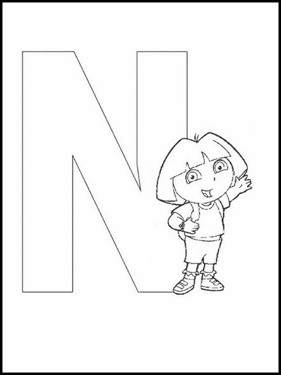 Alphabets avec des dessins d'enfants 87