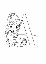 Alphabets avec des dessins d'enfants17