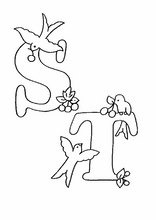 Alphabets avec des dessins d'enfants29