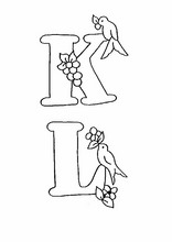 Alphabets avec des dessins d'enfants74