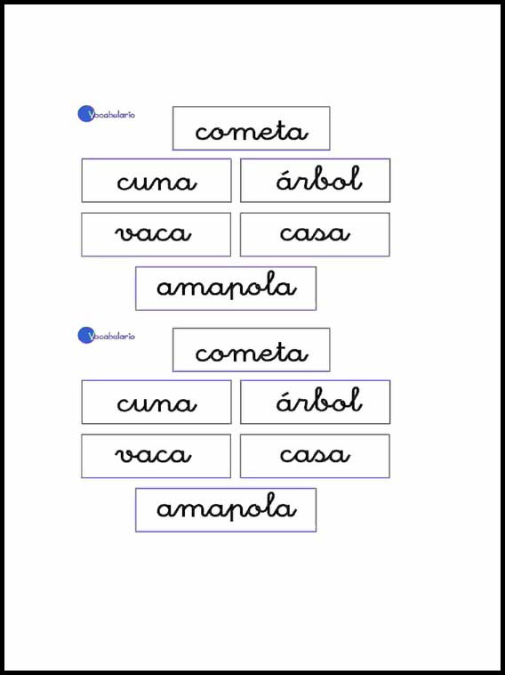 Vocabulaire pour apprendre l'espagnol 1